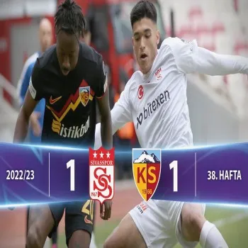 ไฮไลท์ตุรกีซุปเปอร์ลีก 2022/23 ชีวาสสปอร์ เสมอ เคย์เซริสปอร์ 1 ประตูต่อ 1