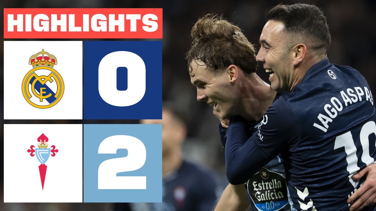 #ไฮไลท์ฟุตบอล [ เรอัล มาดริด 0 - 2 เซลต้า บีโก้ ] ลาลีก้า สเปน 2025/8.12.68
