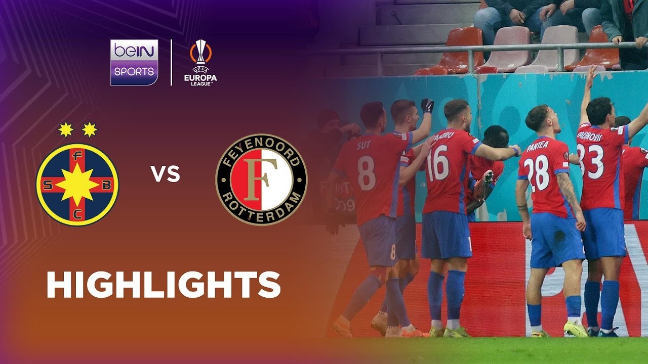 #ไฮไลท์ฟุตบอล [ สเตอัว บูคาเรสต์ 4 - 3 เฟเยนูร์ด ร็อตเธอร์ดัม ] ยูฟ่า ยูโรป้า ลีก 2025/12.12.68